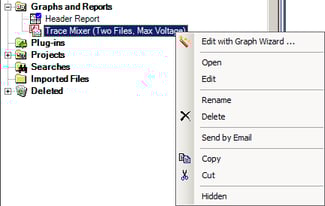 Mixer Context Menu