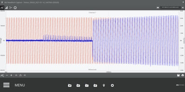 fig 8 - Waveform Capture with a Load